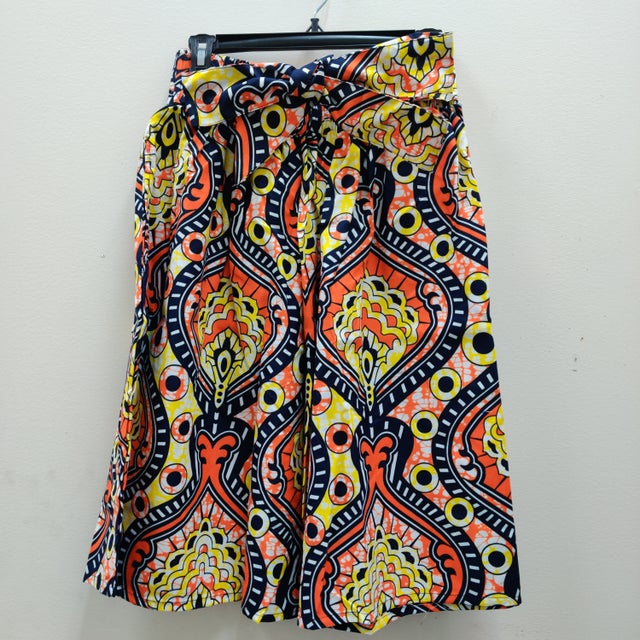 Mid-length Skirt - Orange & Yellow